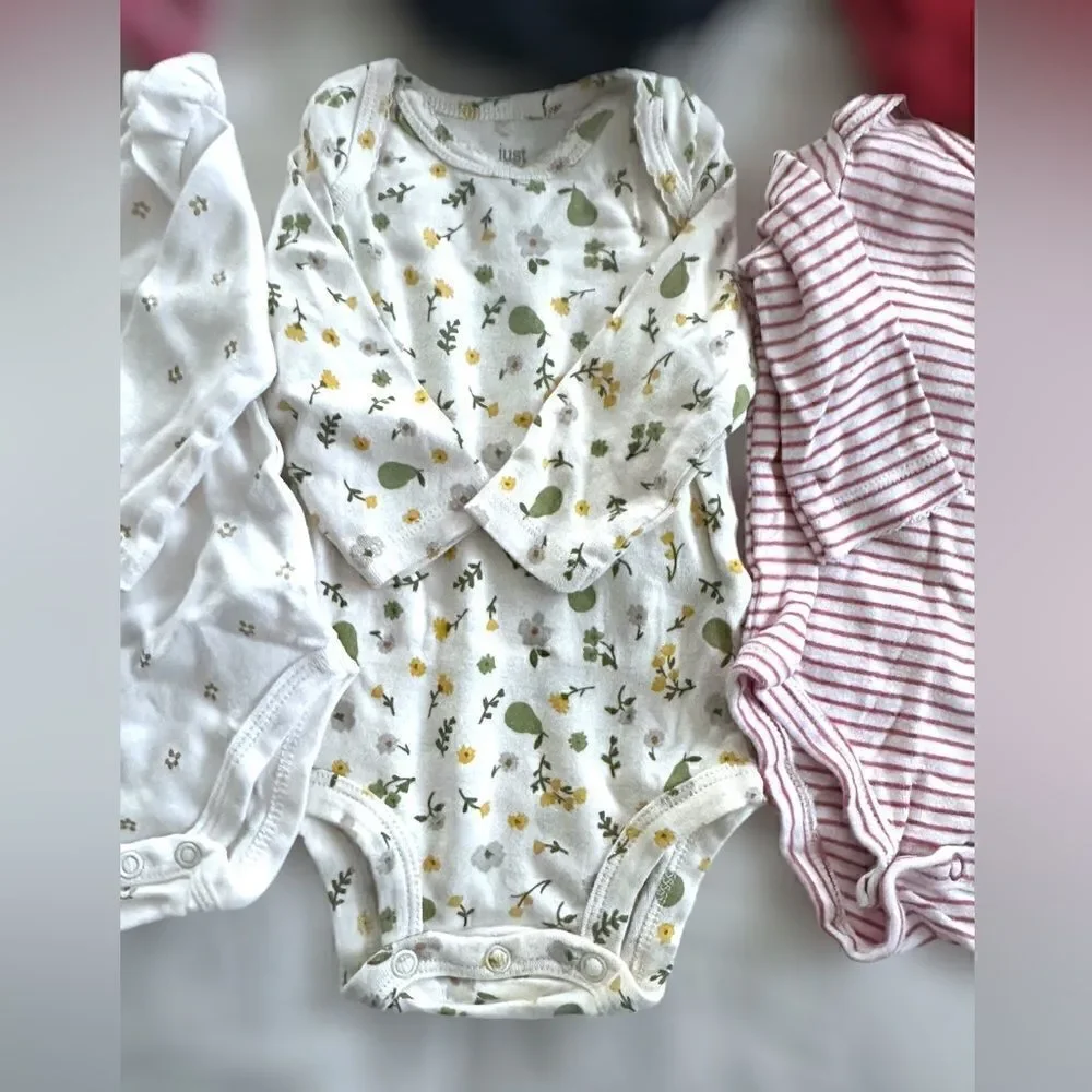 Baby Bundle Set of baby Girl 3 Month One-pieces Bodysuits Jumper  Short  Long Sl